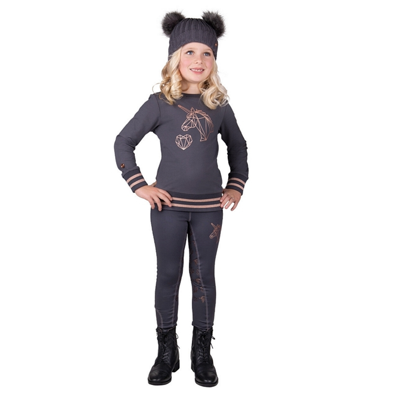 QHP Junior Didy Beanie - Grey-1